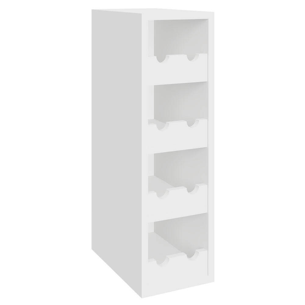Tall cabinet with open shelves that keep everyday items within easy reach