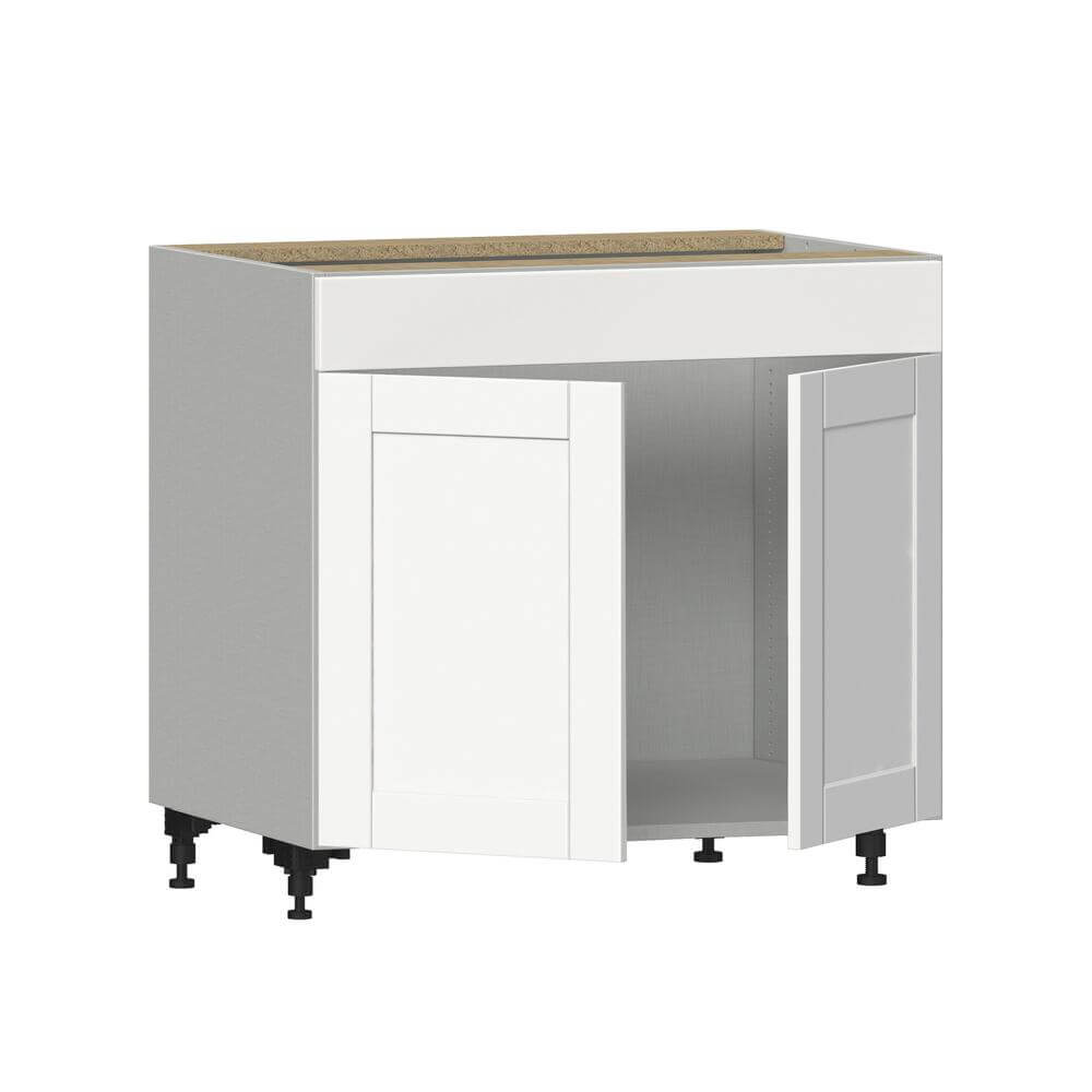 Base cabinet with a countertop set at a comfortable working height