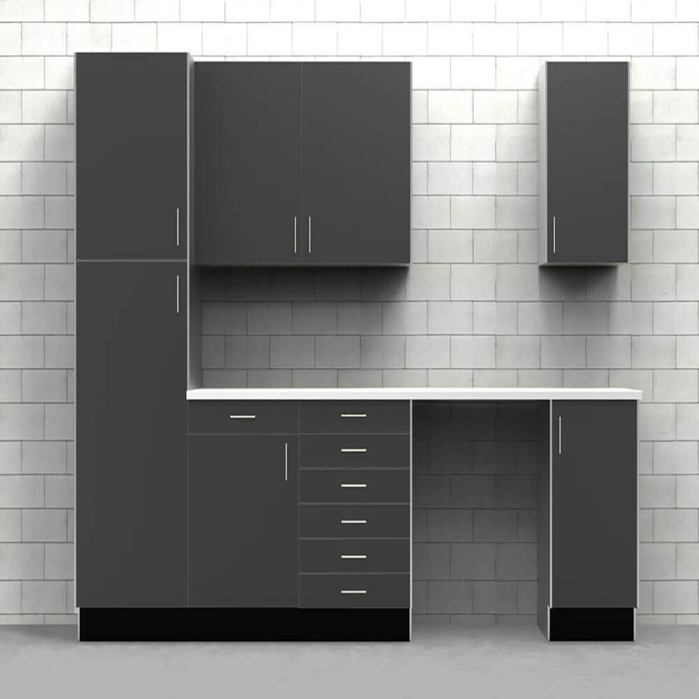 Modern accessible kitchen with full-height and base cabinetry