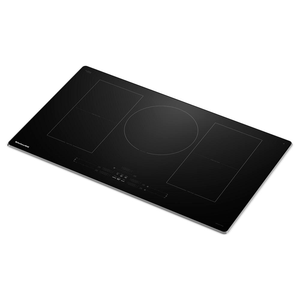 Induction cooktop with a smooth glass surface and touch controls for safer cooking